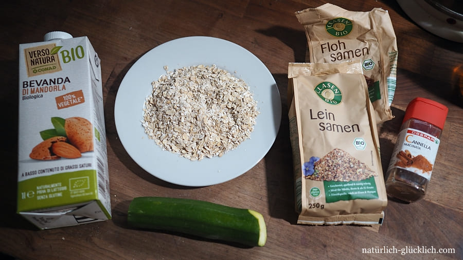 Porridge Haferbrei Ideen Oatmeal Inspiration mit Zucchini